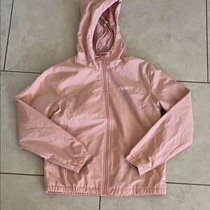 Vans Light Pink Hooded Windbreaker, Women’s Small